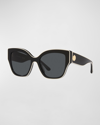TORY BURCH CONTRASTING ACETATE BUTTERFLY SUNGLASSES