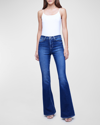L Agence Bell High-rise Flare Jeans In Frisco