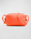 Bottega Veneta Loop Mini Intrecciato Crossbody Bag In Sunburst