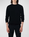Bugatchi Men's Wool Rib-trim Sweater In Black
