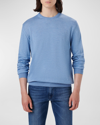 Bugatchi Men's Wool Rib-trim Sweater In Air-blue
