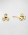 LAGOS 18K GOLD AND DIAMOND PETITE TRIANGLE STUD EARRINGS