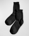 STEMS POINTELLE CREW SOCKS