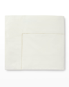 Sferra Celeste King Percale Flat Sheet In Ivory