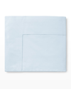 Sferra King Percale Flat Sheet In Blue