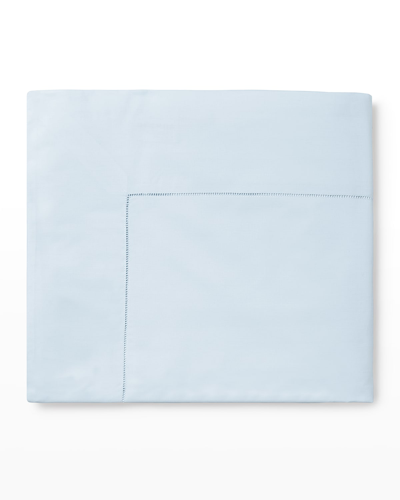 Sferra Celeste King Percale Flat Sheet In Blue