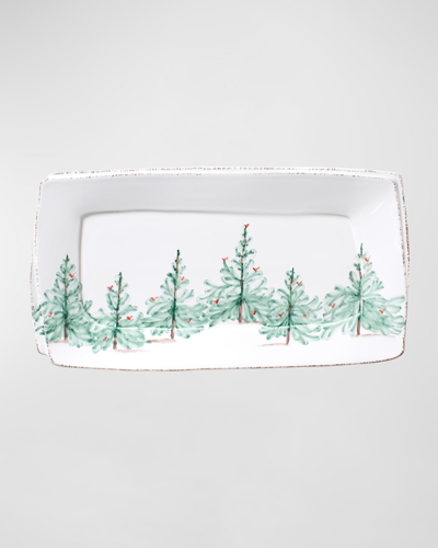 Vietri Lastra Holiday Rectangular Platter In Multi