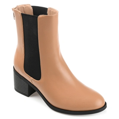 Journee Collection Tayshia Tru Comfort Foam Bootie In Tan