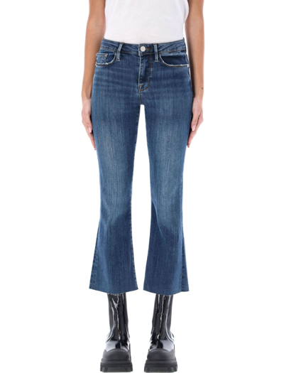 Frame Le Crop Mini Boot Biodegradable Jeans In Orlena Blue