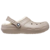 Crocs Classic Lined Clog Sandals In Bone