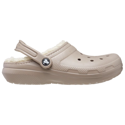 Crocs Classic Lined Clog Sandals In Bone