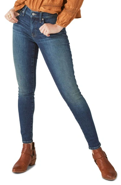 Lucky Brand Ava Mid Rise Skinny Jeans In Cheyenne
