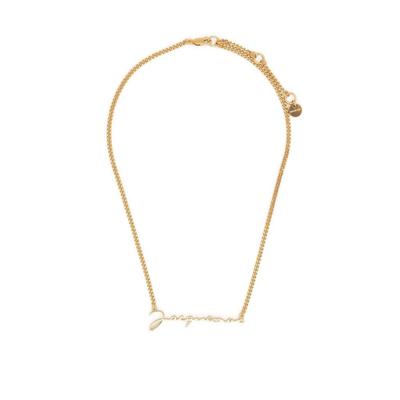 Jacquemus Gold-plated La Chaine Logo Necklace