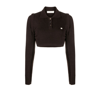 Low Classic Brown School Cardigan Twinset In Brown