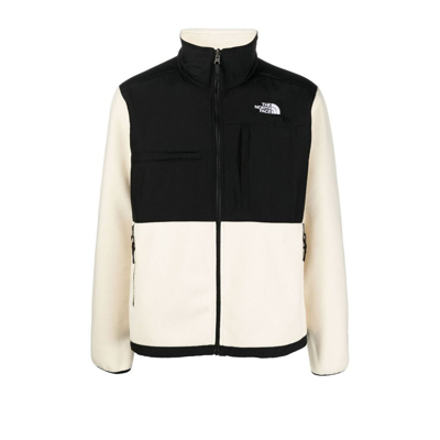 The North Face White And Black Denali Fleece Jacket In Tnf White | ModeSens