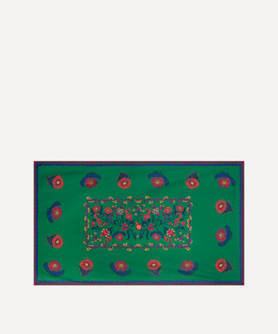 Anna + Nina Enchanted Forest Organic Cotton Tablecloth In Multi-colour