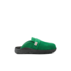 Suicoke X Tom Wood Green Makö Suede Clogs In Green