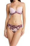 Wacoal Instant Icon T-shirt Bra In Fragrant Lilac/ Pickled Beet