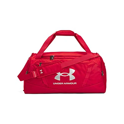 Under Armour Unisex-adult Undeniable 5.0 Duffle In Red (600)/metallic Silver