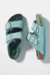 Birkenstock Arizona Shearling-lined Sandals In Blue