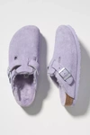 Birkenstock Boston Shearling Clogs In Purple