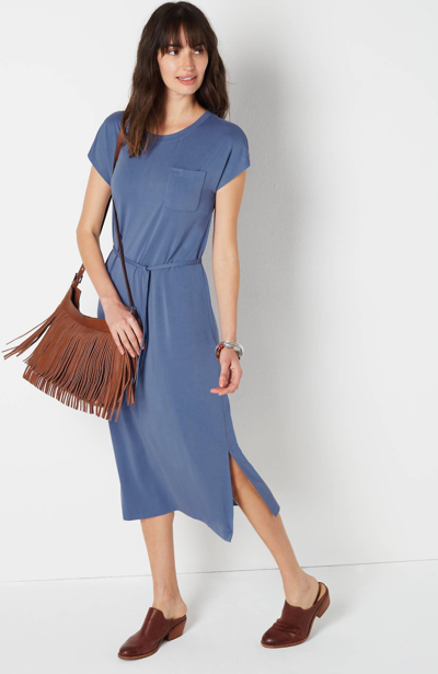 Jjill J.jill Casual-luxe T-shirt Dress In Larkspur | ModeSens