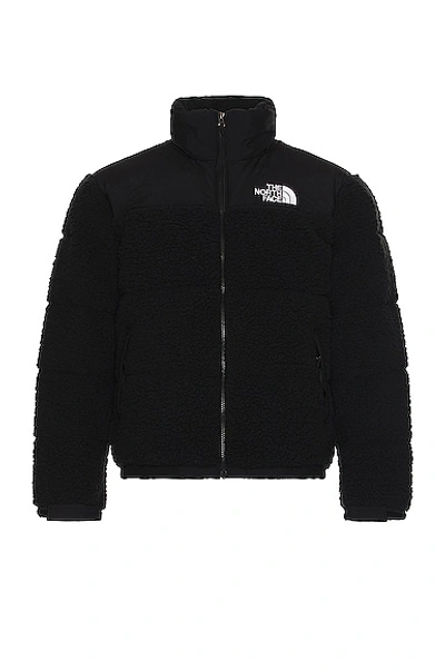 The North Face Sherpa Nuptse Jacket In Black