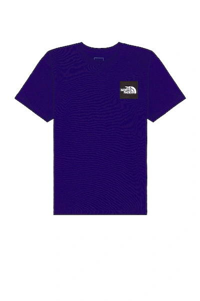 The North Face Short Sleeve Heavyweight Box Tee In Lapis Blue