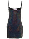 Chiara Ferragni Chainmail-effect Fitted Mini Dress In Metallic
