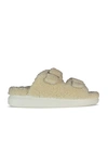 ALEXANDER MCQUEEN SHEARLING-LINED SLIDES