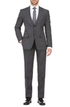 English Laundry Two Button Notch Lapel Trim Fit Suit In Charcoal
