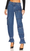 Bardot Cargo Relaxed Fit Jeans In Vintage
