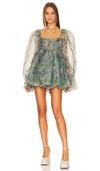 Selkie The Puff Dress In Chalk Dust Floral