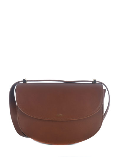 A.p.c. Bag  Genève In Smooth Leather In Noce
