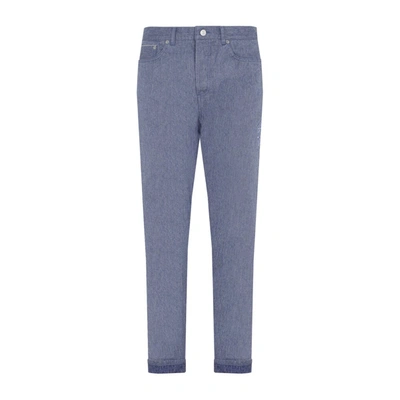 Dior Homme  Cotton Slim Fit Jeans In Blue