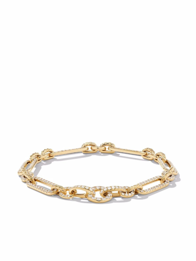 David Yurman 18kt Yellow Gold Lexington Diamond Bracelet