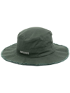 Jacquemus 'le Bob Artichaut' Green Hat With Logo On The Front In Grün