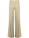 Jacquemus Soffio Flared Trousers In Nude
