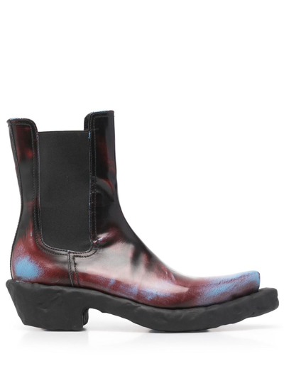 Camperlab Venga Leather Boots In Black