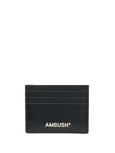 Ambush Logo-print Cardholder In Schwarz