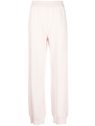 Barrie Straight-leg Knitted Trousers In Rosa