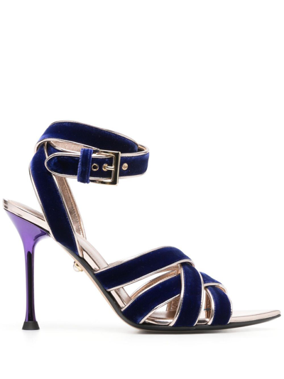 ALEVÌ 105MM STRAPPY LEATHER SANDALS