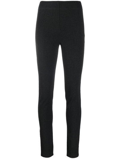 Joseph Gabardine Mid-rise Stretch-woven Leggings In Black