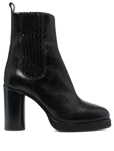 Isabel Marant Lilde 105mm Heeled Ankle Boots In Black