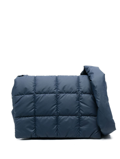 Veecollective Small Quilted Shoulder Bag In Blau