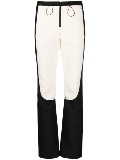 Low Classic Colour-block Trousers In Weiss