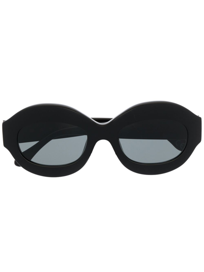 Marni Eyewear Round-frame Sunglasses In Schwarz