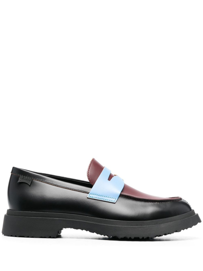 Camper Twins Colour-block Loafers In Black,blue,brown
