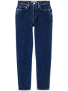 RE/DONE HIGH-RISE ANKLE-LENGTH JEANS