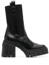 FURLA RIDGED 95MM BLOCK-HEEL BOOTS